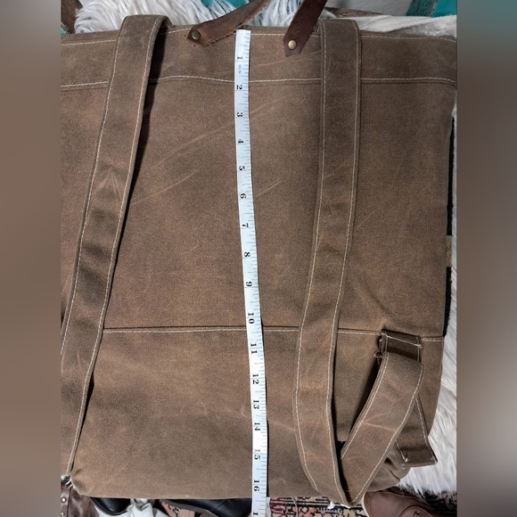 Southwestern Style Suede Backpack main image 5